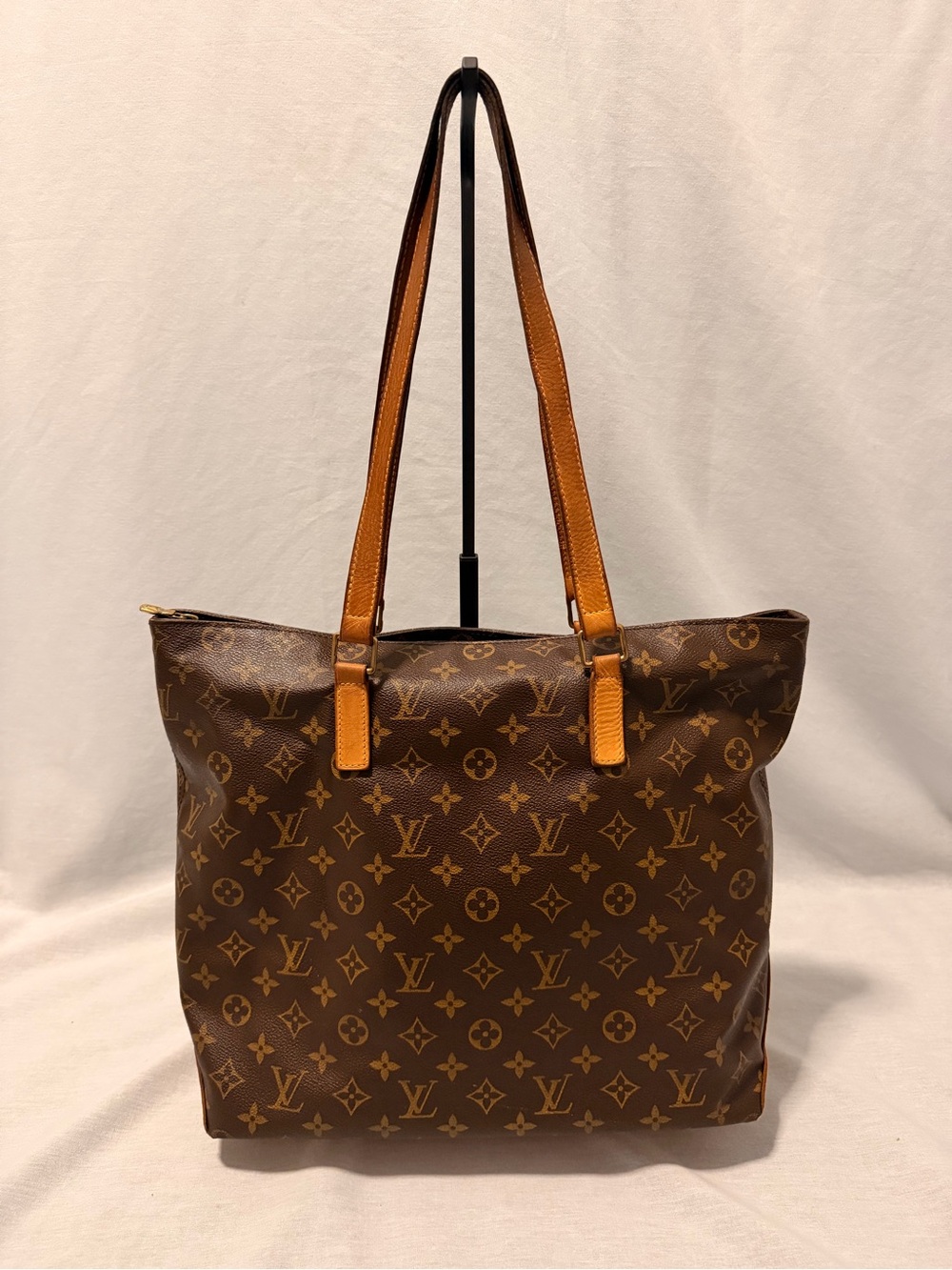 Louis Vuitton Monogram Cabas Mezzo Shoulder Tote Bag